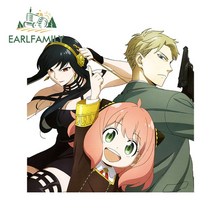 카메라 악세사리 보조 용품 EARLFAMILY-스파이 x 가족 애니메이션 자동차 스티커 13cm 8.9cm 윈도우 오토, 11 YT-217674-13cm