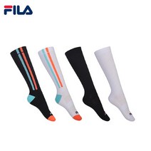 [기타] FILA 휠라 자전거 삭스 긴양말, 색상:화이트 헤링본