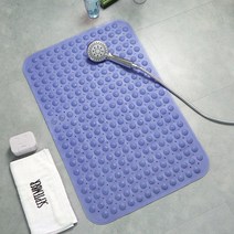 욕실 논슬립매트 PVC 논슬립 바닥매트 호텔 욕조 발매트 마사지매트 목욕 논슬립 빨판매트, 눈부신 블루