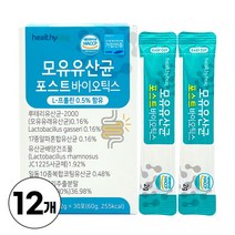 모유유산균 포스트바이오틱스 락토바실러스 가세리 람노서스 루테리 L 프롤린 함유, 60g, 60g, 12개