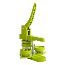 핀뱃지 펜던트 뱃지제작기계 뺏지제작 프레스 DIY, 58mm 녹색 회전 기계(선물 패키지 포함)