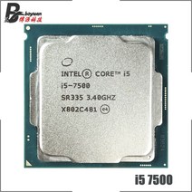 인텔 코어 i5-7500 i5 7500 3.4GHz 쿼드 코어 쿼드 스레드 CPU 프로세서 6m 65w lga 1151