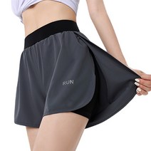 여성용 러닝 숏팬츠 트레이닝 반바지 여성 내피 포함 워킹 방지 트랙 러닝 반바지 여름 트레이닝 시트요가 팬츠