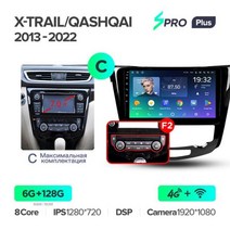 TEYES SPRO Plus 자동차 라디오 멀티미디어 비디오 플레이어 내비게이션 닛산 X-트레일 xtrail X-Trail 3 T32 2013 - Qashqai 2 J11, XTra. SPROp 128 C-F2