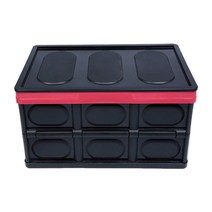 앤빌리언 접이식 가죽 트렁크 정리함 폴딩박스 다용도 하드케이스 수납함 수납박스, 하드케이스정리함(블랙)