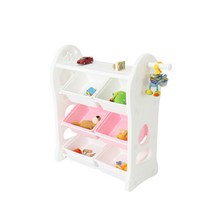 미루 야무진 장난감정리함 - 4단, 미루 야무진 4단 골든 -핑크