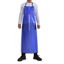 빅사이즈방수앞치마 용접 여름 린넨 앞치마 남성용 방수 및 내유성 내마모성 앞치마 정육점 작업 화학 공장 도살장 수생 작업대126285, Blue sleeveless PVC_135cmX130c