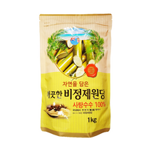 깨끗한 비정제원당, 1kg, 4개