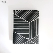 Hongbo 체크 무늬 면 플레이스매트 일본 패션 스타일 패브릭 테이블 매트 냅킨 심플한 디자인 식기 주방 도구 1 개, 19 19