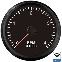 rpm게이지 wifi 52mm 타코미터 for outboard motor 4000 8000 meter for generator 오토바이 atv 타코 디젤 가솔린, 억 4000rpm