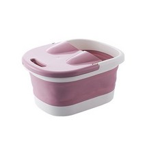 리은 접이식 지압형 족욕기 스카이, 1개, 핑크