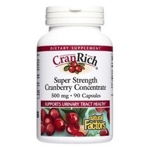 네추럴팩터스 크랜리치 슈퍼 스트렝스 크랜베리 컨센트레이트 500mg 캡슐, 90개입, 2개