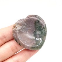 인테리어 조경 데코 돌 스톤 4cm 하트 모양의 엄지 마사지 보석 천연 크리스탈 소달라이트 labradorite 블랙 오닉스 마노 로즈 쿼츠 레이키 치유 준 보석, 로도나이트