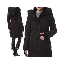 노비스 ASTRID 벨티드 볼륨후드 롱 패딩 ASTRID BLACK ASTRIDBLACK