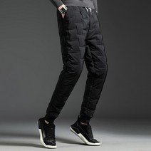 로멜로 기모 패딩 방한 바지 bk011 밴딩조거