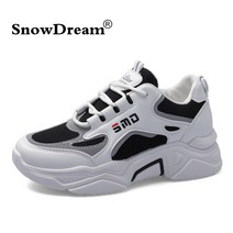 SnowDream메쉬 슈즈 키높이 신발 캐주얼 신발 여자 운동화
