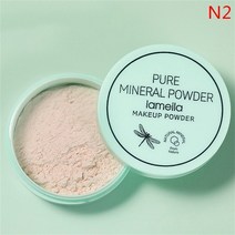 루스파우더 3 색 페이스 매트 반투명 세팅 워터프루프 코스메틱 퍼프 프로페셔널 래스팅 메이크업, n2