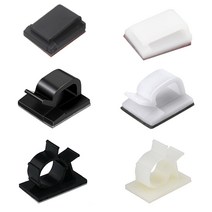 러빙랩 전선 케이블 고정 클립 컴퓨터 충전기 선 정리 홀더, 대형, 블랙, 1개