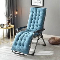 스윙의자 스윙체어 흔들의자 벨벳 두꺼운 데크 라운지 의자 안락 따뜻한 패딩 부드러운 등받이 쿠션 락킹 마사지 패드, peacock blue_L(160x50x12cm)