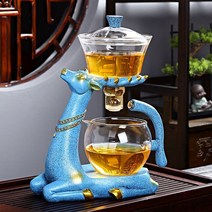 다기세트 다도세트 중국 찻잔 주전자 kungfu glass tea set 요리, 블루 티 포트