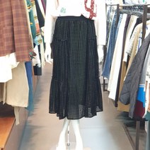 베네통 NC11 벨벳 도트 스커트 BASKA3161