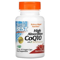 닥터스베스트 코엔자임Q10 임신준비코 큐텐 코엠자이 CoQ10 조효소 100mg 60캡슐