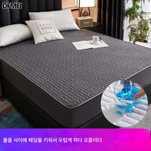겹솜 방수 침대 삿갓 싱글 두꺼운 방진 방수 매트리스 커버 매트 커버 퓨어 컬러 침대 커버