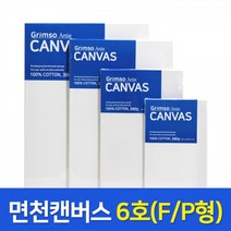 그림소 면천 캔버스 6P 6호 연습용 유화 가왁구