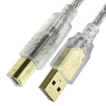 2.0 고급형 USB B타입 프린터 연결선 케이블 연결잭 노이즈필터, 1.8M