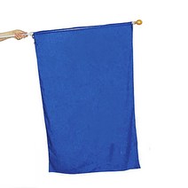 대형 응원깃발(60x90cm / 90x130cm) 운동회 깃발대 체육대회 응원용 깃발, 파란색(대/가로90세로130cm)+알루미늄깃대