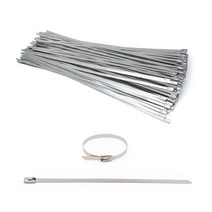 킹테크 스텐레스 금속 케이블타이 100개 7.9x700mm, 7.9x700mm 100개
