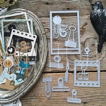 모양 틀 다이컷 Panalisacraft 필름 프레임 종이 클립 금속 절단 스텐실 diy 스크랩북앨범 장식 엠보싱 diy 종이 카드, 없음