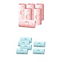 스낵 타올 고정 용 12 조각 다목적 침대 시트 고정 클램프, 3.5cmx2cm, ABS, 블루+핑크