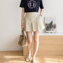 그녀의 신발 (빠른배송)라운드캔 레터링 반팔티 네이비 아이보리