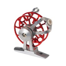 경량 얼음 낚시 릴 2 + 1 볼 베어링 낚시 릴 민물 바닷물 봄 겨울 물고기 태클 기어 도구 용 스풀, 8x7x6cm, 알루미늄 합금, 빨간색