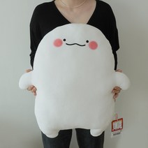 대형 익명이 캐릭터 쿠션 인형 [55cm 모찌모찌 귀여운 봉제 애착 안고자는 뚱 모찌 말랑한 인형선물], 단품