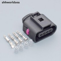 Shhworld sea4 핀 15MM 소켓 1J0973704 자동차 흡기 압력 센서 플러그 폭스바겐 아우디용 자동 방수 전기 커넥터