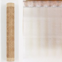 도예도구 도자기재료 도예재료나무 질감 롤링 핀 세라믹 도자기 아트 양각 된 막대 꽃 패턴 진흙 롤 릴리프, [08] 07