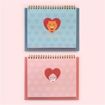 카카오프렌즈 라이언 어피치 노트 포토 수첩 앨범 캐릭터 스탠드 스탠딩 액자 프레임 사진 1P선택, 어피치(0309)