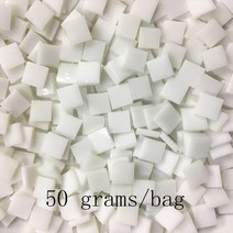 모자이크 diy 십자수 공예 다이아몬드 타일 장식 수제 선물 용품 스티커 재료 50 가방 혼합 색상 사각형 투명 유리 만들기 퍼즐 아트 투명 돌, 스물
