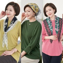 삼각플라워레이스스카프