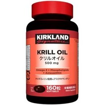 서플리먼트 コストコ 커클랜드 크릴 오일 500MG 160 알갱이 오메가 3 인지질 B09TSVD54P, One size, 1세트