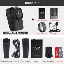 고프로 액션캠 바디캠 브이로그카메라 오토바이 자전거 블랙박스 대여 sjcam 바디 보안, 번들 2, u3 128g 카드 추가