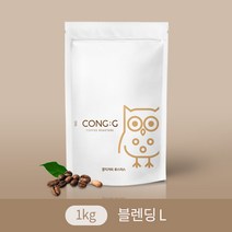 갓 볶은 원두 1kg 콩지커피 블렌딩 L 대용량 원두커피 카페용 에스프레소 브라질 과테말라 커피원두 더치커피 10+1, 홀빈(분쇄안함)