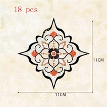 데코타일 비접착 접착 방바닥 헤링본 우드 현관 욕실 데코타일 18pcs 방수 및 내마모성 타일 스티커 거실 바닥 장식, 5, 110mmx110mm