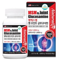 네추럴라이즈 엠에스엠 앤 조인트 글루코사민 60정+약케이스, 단품