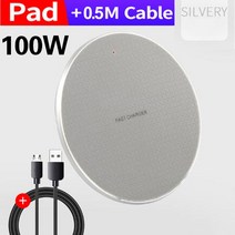 충전기 무선 차량용 고속 100W 무선 충전기 아이폰 13 12 11 Xs 맥스 X 8 플러스용 Ulefone Doogee, 04 100W Grey2