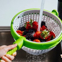1개 물기제거 야채 야채탈수기 짤순이탈수기 샐러드스피너 음식탈수 야채물기제거 상추탈수기 양상추탈수기 손잡이탈수기 스피너 짤순이 채소물기제거, 단품, 단품