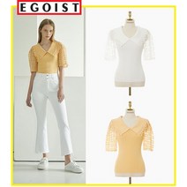 [에고이스트] EM3KH763 우븐소매 카라 풀오버 EM3KH763