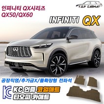 인피니티 QX시리즈 QX50 QX60 1세대 2세대 확장형 코일매트 차량용 바닥매트 티오피카매트, 실내전좌석(1열+2열), 그레이, QX 50 2세대 [2018~]